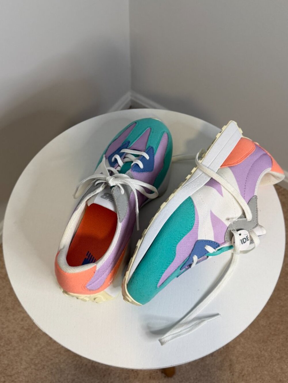 New Balance Lavender, Teal Shoes - Size 7W - Picture 3 of 7